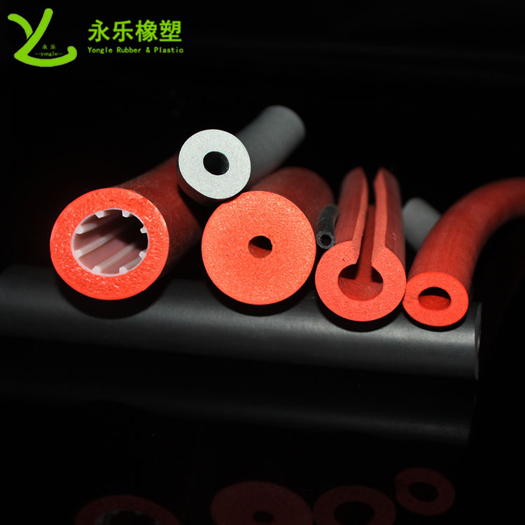 發(fā)泡硅膠管，擠出發(fā)泡硅膠管，耐高溫發(fā)泡硅膠管