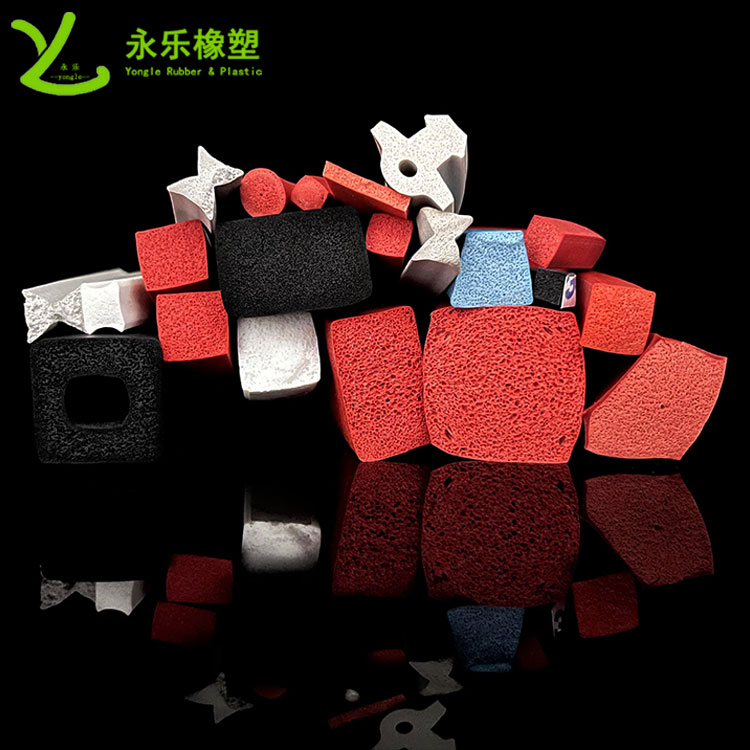 擠出發(fā)泡硅膠條，防水發(fā)泡硅膠條，耐高溫發(fā)泡硅膠條