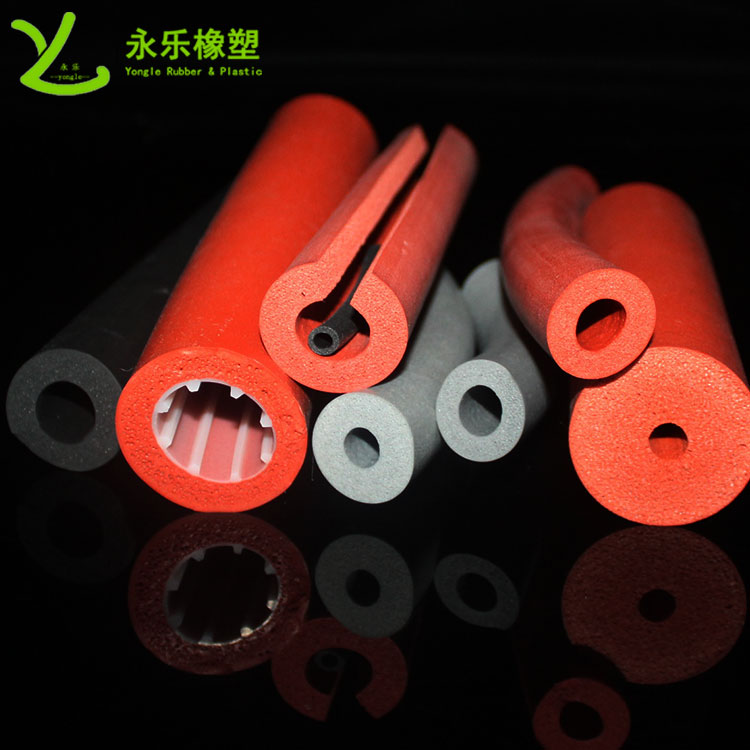硅膠發(fā)泡管，耐高溫發(fā)泡硅膠管，保溫發(fā)泡硅膠管