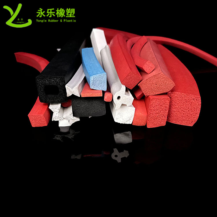 擠出發(fā)泡硅膠條，防水發(fā)泡硅膠條，耐高溫發(fā)泡硅膠條
