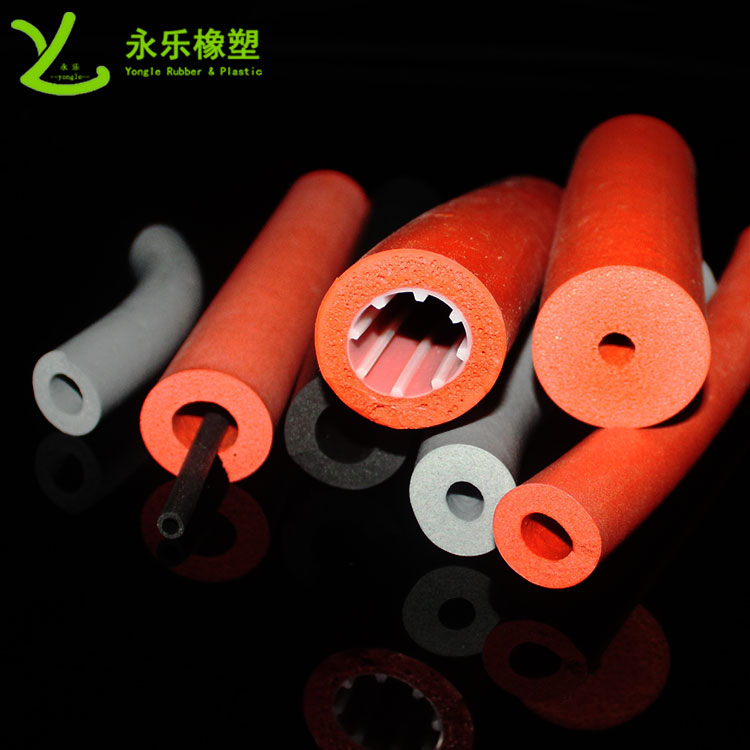 發(fā)泡硅膠管，擠出發(fā)泡硅膠管，耐高溫發(fā)泡硅膠管