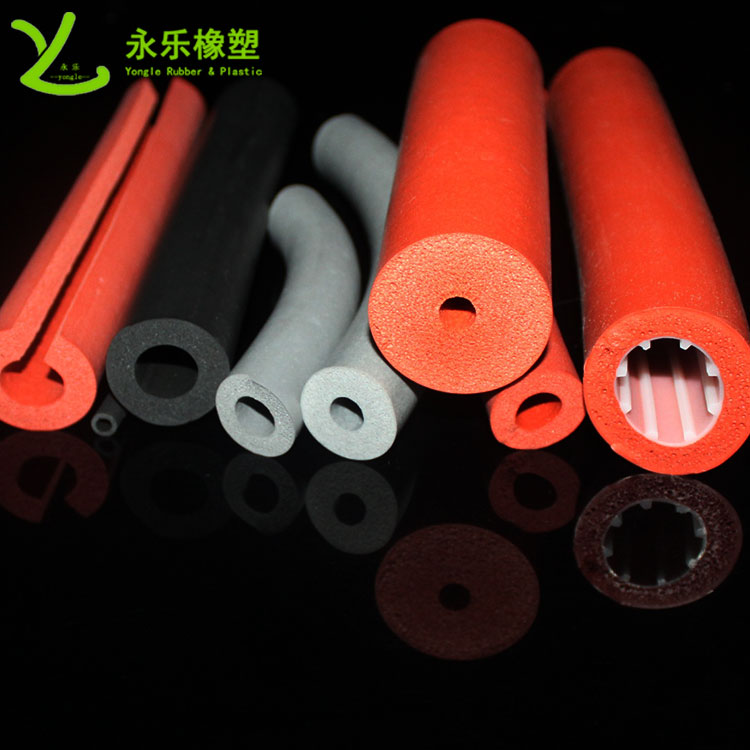 硅膠發(fā)泡管，耐高溫發(fā)泡硅膠管，保溫發(fā)泡硅膠管