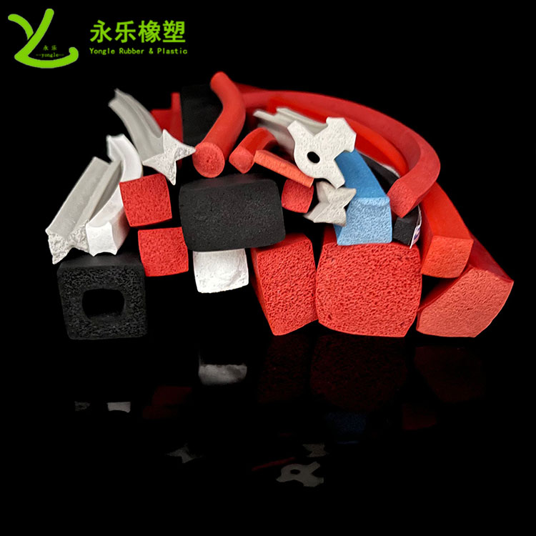 擠出發(fā)泡硅膠條，防水發(fā)泡硅膠條，耐高溫發(fā)泡硅膠條