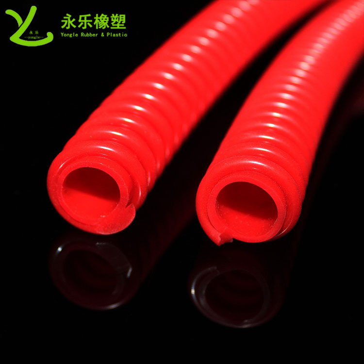 擠出醫(yī)用硅膠波紋管，紅色硅膠波紋管，耐高溫硅膠波紋管