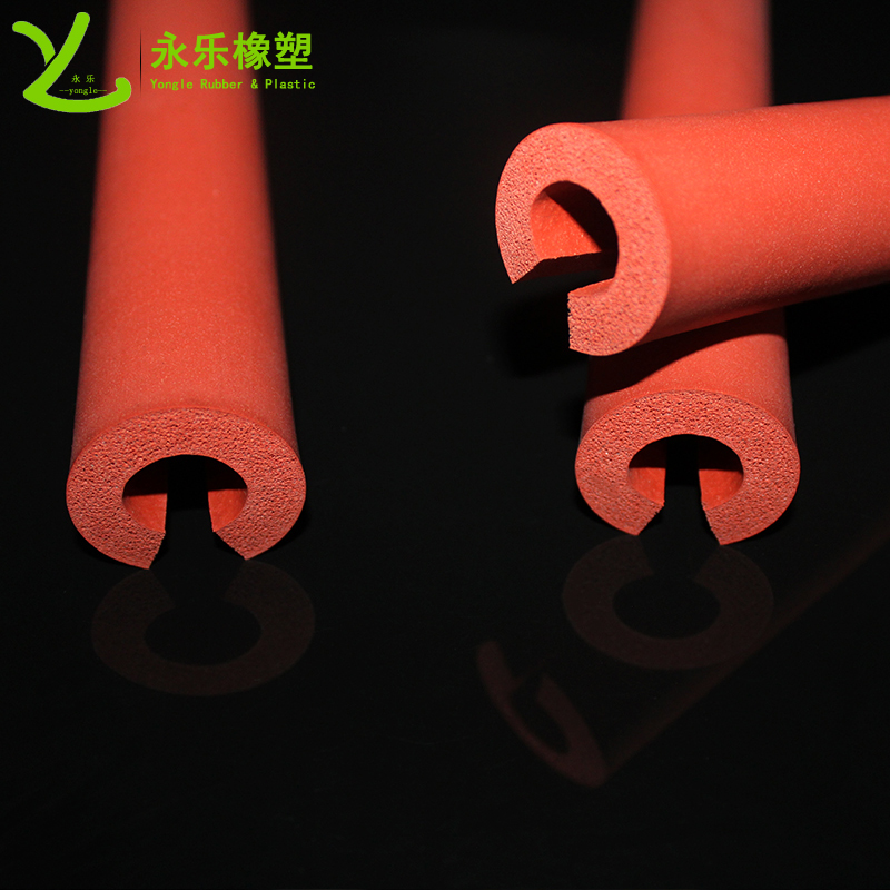 開口發(fā)泡硅膠管，耐高溫發(fā)泡硅膠管，保溫發(fā)泡硅膠管，隔熱發(fā)泡硅膠管
