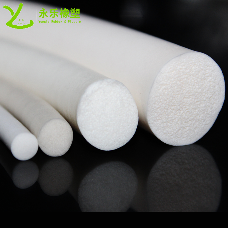 白色發(fā)泡硅膠條，無鹵發(fā)泡硅膠密封條，防水發(fā)泡硅膠密封條